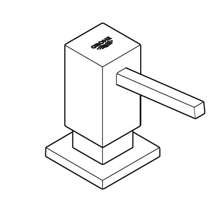 GROHE 40535AL0 - Tvåldispenser COSMOPOLITAN 500 ml grafit