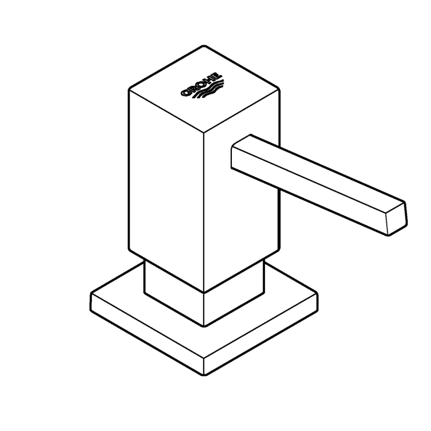 GROHE 40535GN0 - Tvålpump COSMOPOLITAN 500 ml guldfärgad