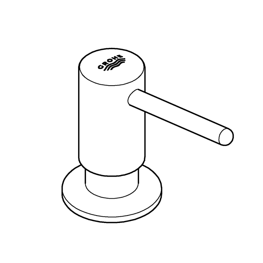 GROHE 40536000 - Tvåldispenser CONTEMPORARY 400 ml polerad krom