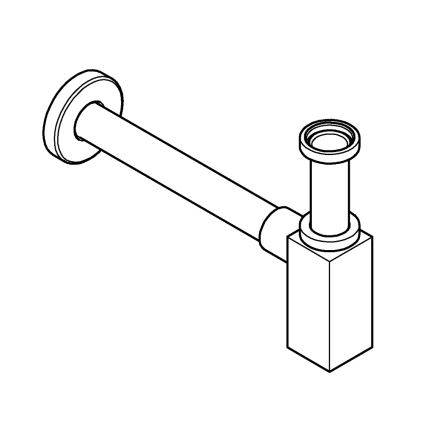 GROHE 40564A00 - Vattenlås, grafit