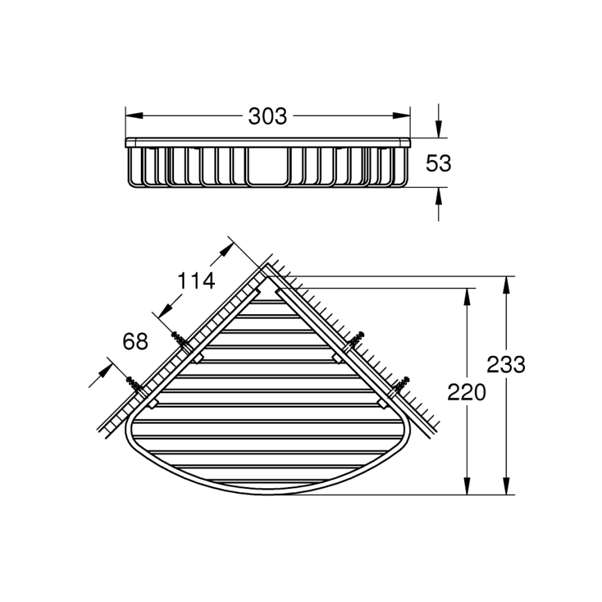 GROHE 40663001 - Trådtvålhållare BAUCOSMOPOLITAN, polerad krom