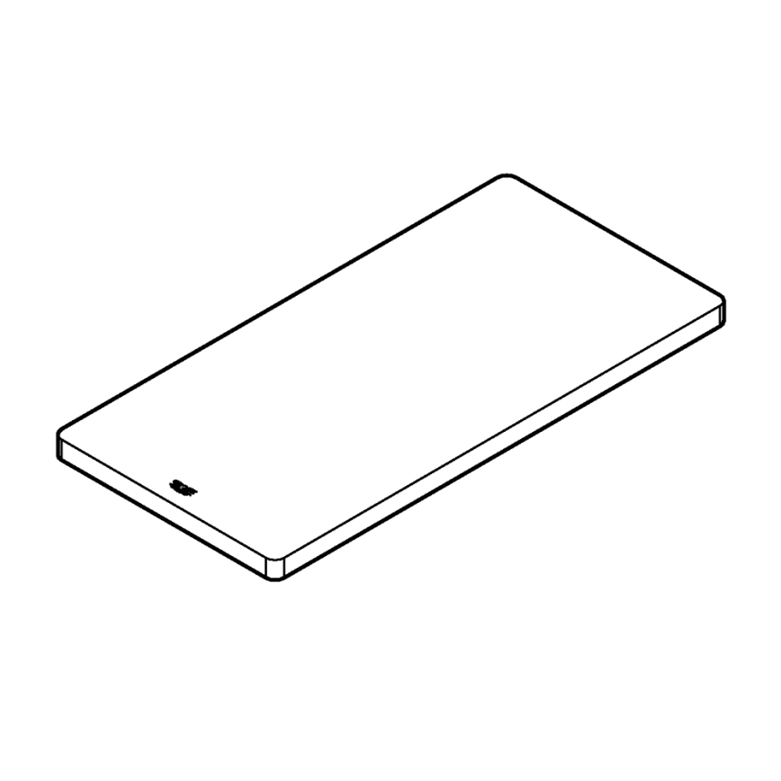 GROHE 40751HV0 - Skärbräda 490 × 240 × 19 mm i rostfritt stål