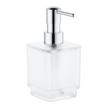 GROHE 40805000 - Tvåldispenser för flytande tvål SELECTION CUBE 300 ml, blank krom