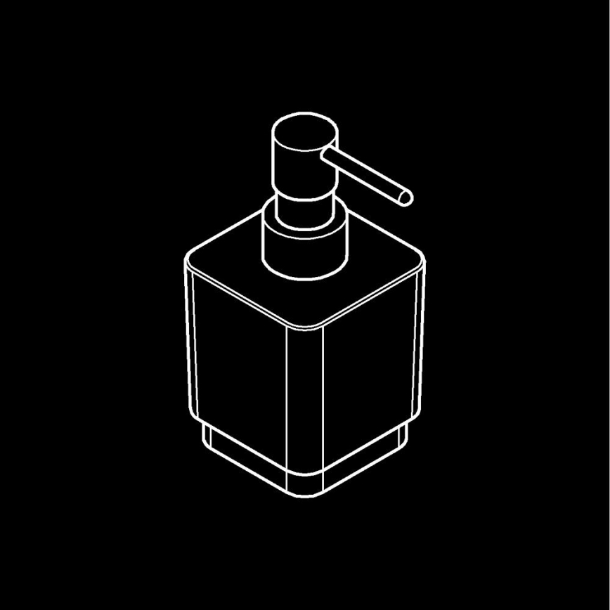 GROHE 40805000 - Tvåldispenser för flytande tvål SELECTION CUBE 300 ml, blank krom