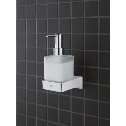 GROHE 40805000 - Tvåldispenser för flytande tvål SELECTION CUBE 300 ml, blank krom