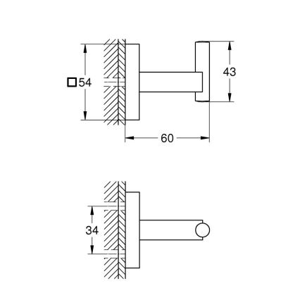 GROHE 409612430 - Krok START CUBE 5,4 × 5,4 × 6 cm svart