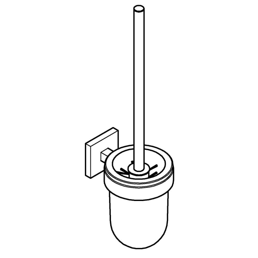 GROHE 40977DC0 - START CUBE toalettrengöringsset i rostfritt stål