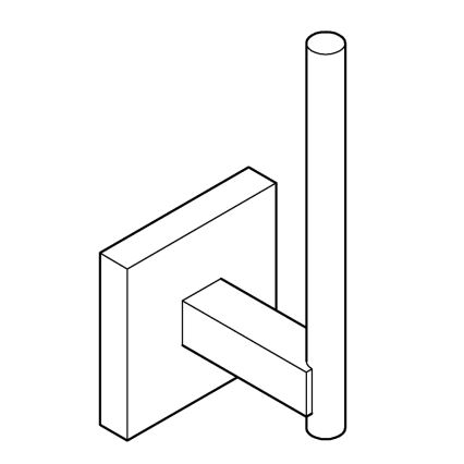 GROHE 40979000 - Hållare för reservrulle START, blank krom