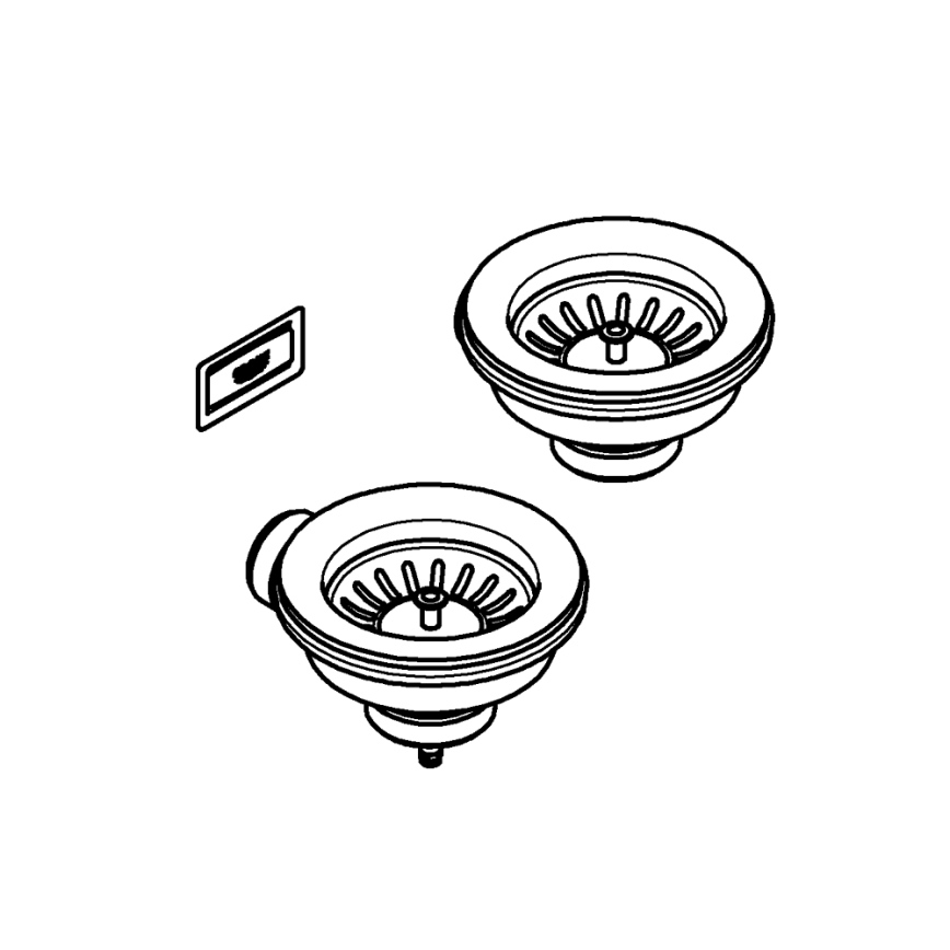 GROHE 40997DL0 - Avloppssats, tillbehör i brons