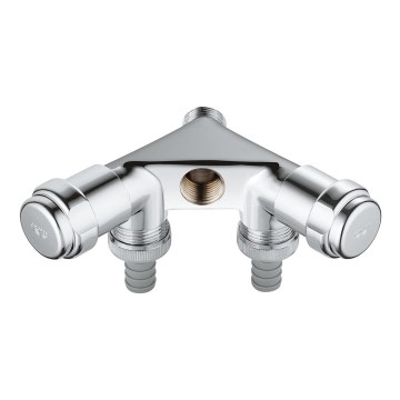 GROHE 41020000 - Dubbelventil EGGEMANN 12” i polerad krom