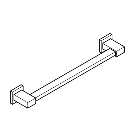 GROHE 410952430 - Badkarsgrepp START CUBE 504 mm svart