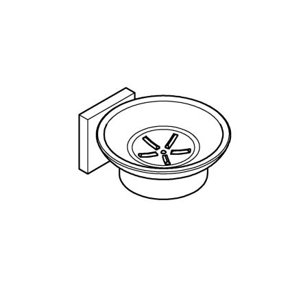 GROHE 41096DC0 - Tvålfat START CUBE 110 x 56 x 125 mm i rostfritt stål