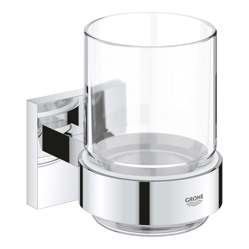GROHE 41097000 - Glas med hållare, polerad krom