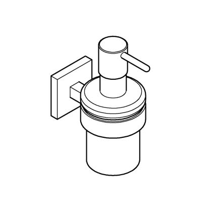 GROHE 41098000 - START CUBE Dispenser för flytande tvål 160 ml, blank krom