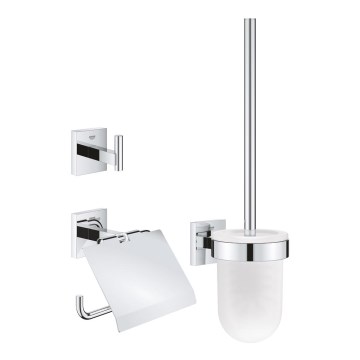 GROHE 41123000 - 3-i-1 set med toaletttillbehör i blank krom