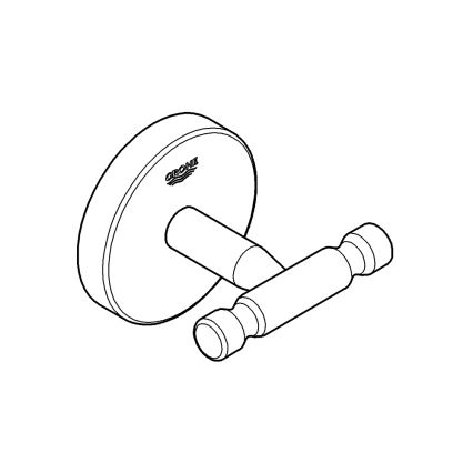 GROHE 41168000 - Badrockskrok START COSMOPOLITAN i polerad krom