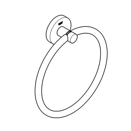 GROHE 41174DC0 - Handdukshållare START i rostfritt stål