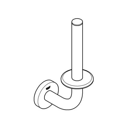GROHE 41186DC0 - Hållare för reservtoalettpapper 116 x 232 mm, rostfritt stål