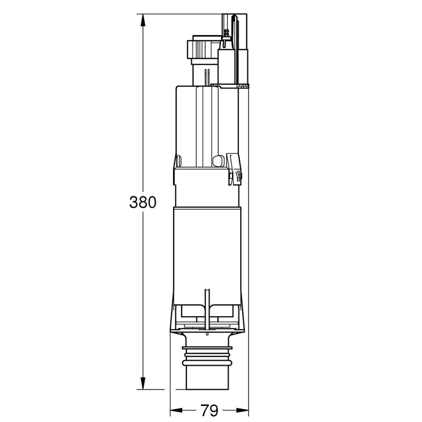 GROHE 42253000 - AV1 bottenventil, polerad krom