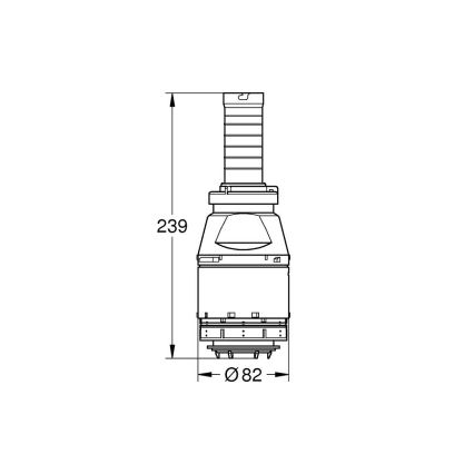 GROHE 42690000 - Servo spolventil utan ventilsäte, utan förlängning, krom