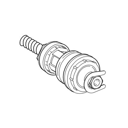 GROHE 43812000 - Insats till tryckknappventil för urinal, blank krom