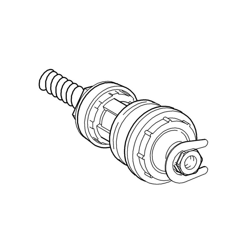 GROHE 43812000 - Insats till tryckknappventil för urinal, blank krom