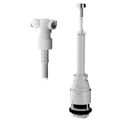 GROHE 43907PI0 - Utbytessats för keramiska spolcisterner, matt krom