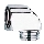 GROHE 45304000 - Duschvinkel DN 15 × DN 15, polerad krom