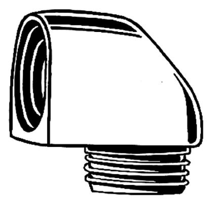 GROHE 45304000 - Duschvinkel DN 15 × DN 15, polerad krom