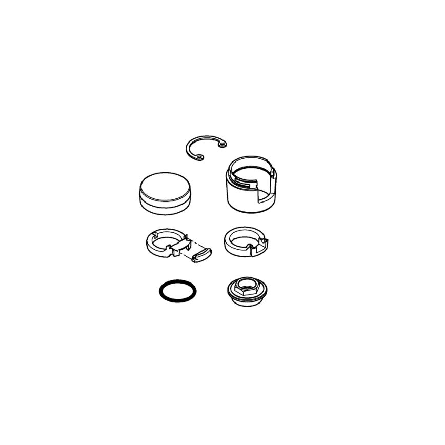 GROHE 46023000 - EUROMIX-spak, polerad krom