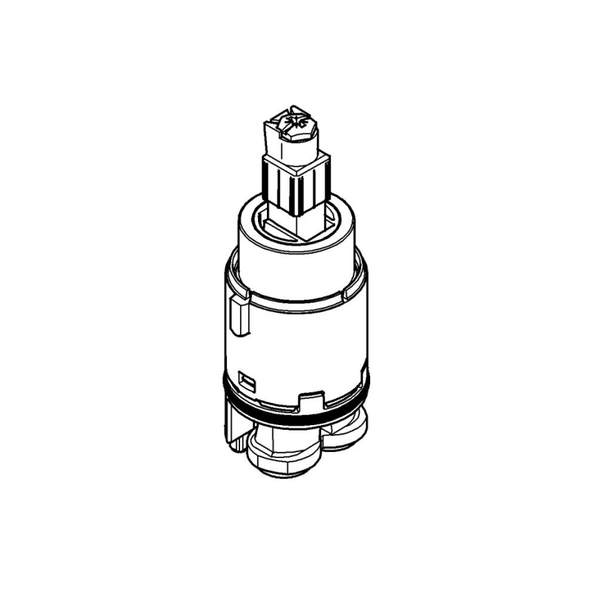 GROHE 46580000 - 28 mm keramisk insats, blank krom