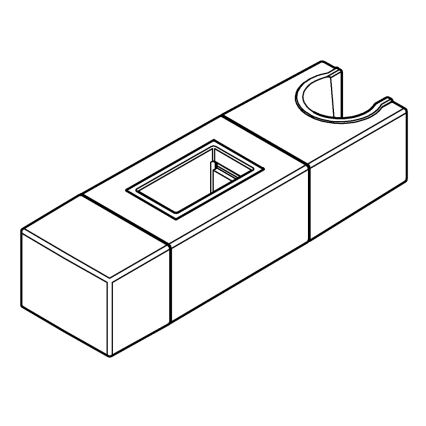 GROHE 48180000 - Styrkomponent till EUPHORIA CUBE, 15 × 30 mm, polerad krom