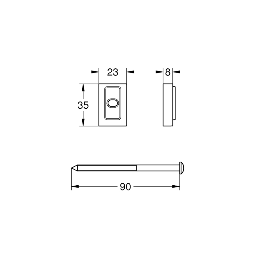 GROHE 48606001 - Distansbricka VITALIO UNIVERSAL, polerad krom