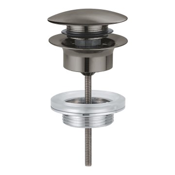 GROHE 65807AL0 - Avloppssats för tvättställ med bräddavlopp, grafit