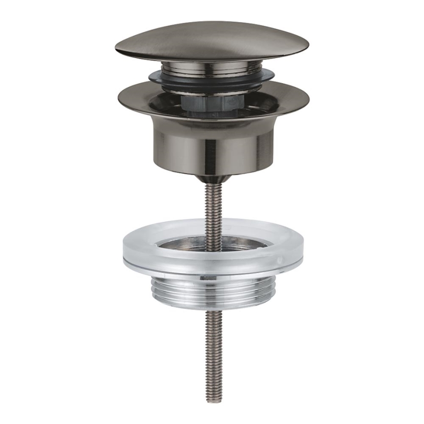 GROHE 65807AL0 - Avloppssats för tvättställ med bräddavlopp, grafit