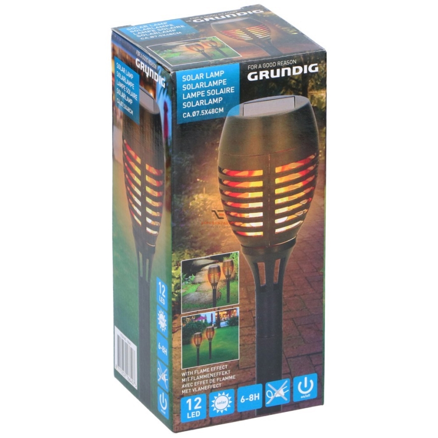 Grundig 16640 - LED solcellslampa LED/1,2V 600 mAh IP44