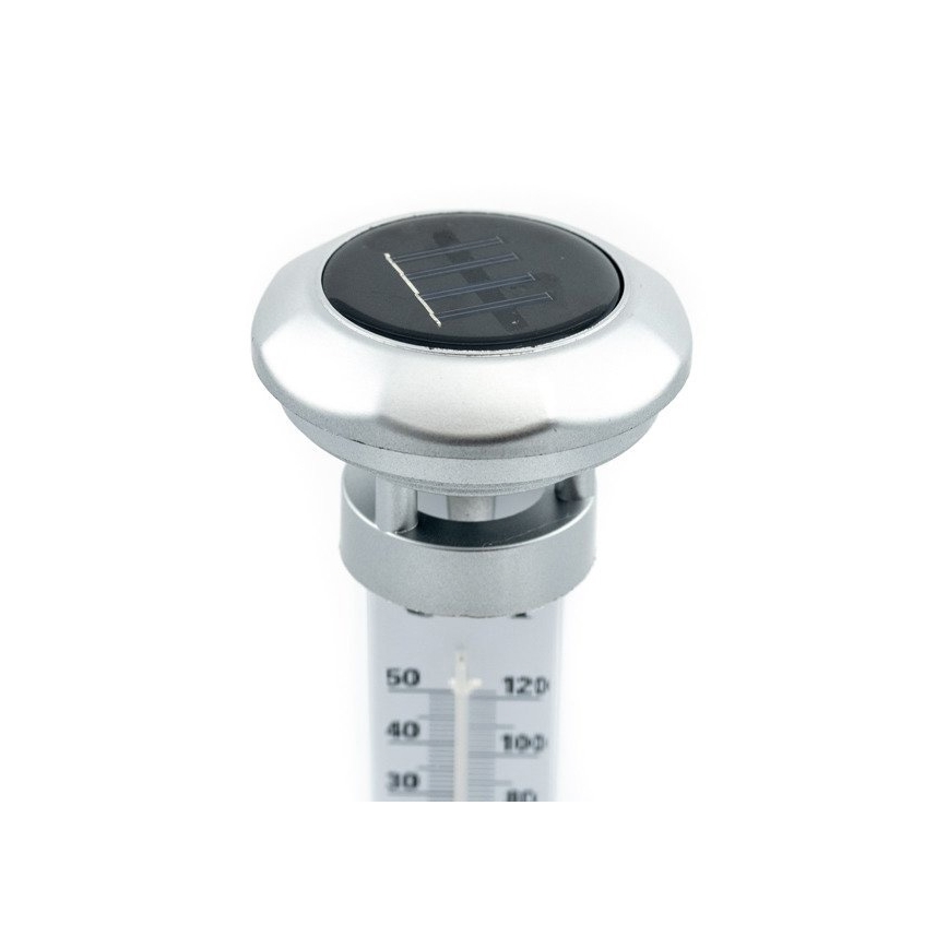 Grundig 89640 - LED solcellslampa med termometer 1xLED/1,2V IP44