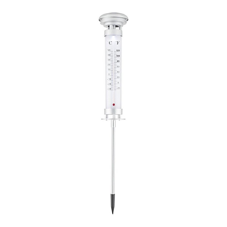 Grundig 89640 - LED sollampa med Termometer 1xLED/1,2V