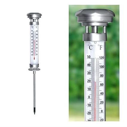 Grundig 89640 - LED sollampa med Termometer 1xLED/1,2V