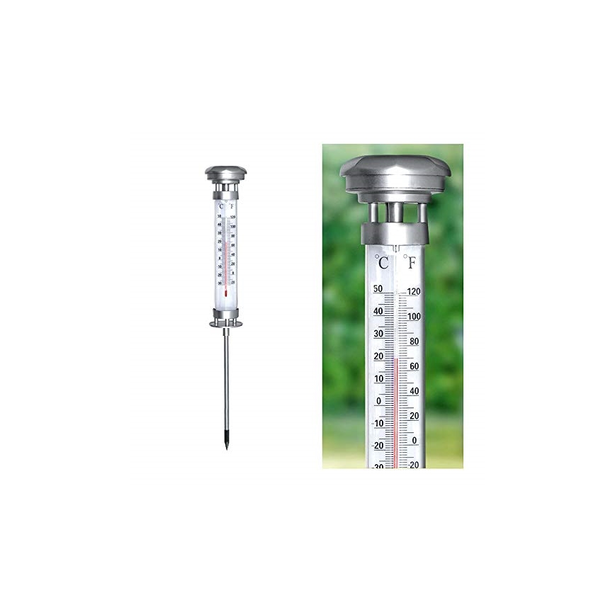 Grundig 89640 - LED sollampa med Termometer 1xLED/1,2V