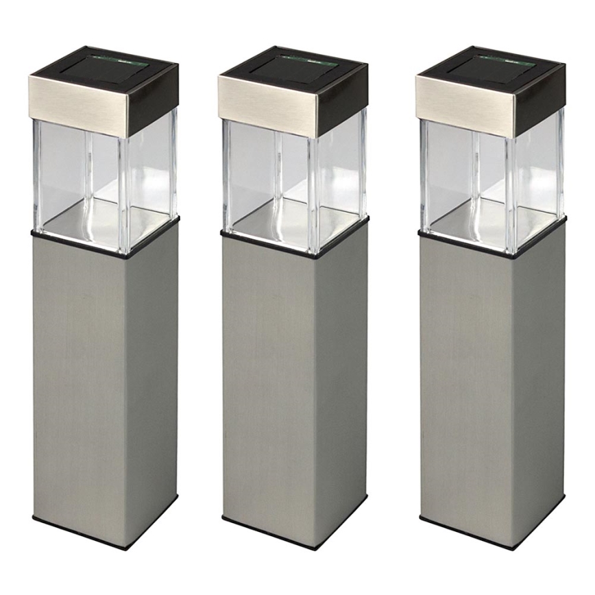 Grundig 90048 - KIT 3x Solcellslampa LED/5,5x28cm 1xAAA 600 mAh