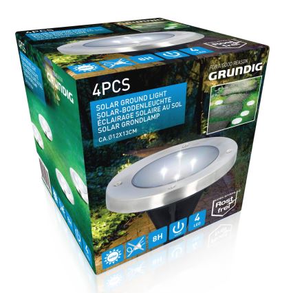 Grundig - KIT 4x LED Solcellsbelysning LED/1W/1,2V 600 mAh IP65
