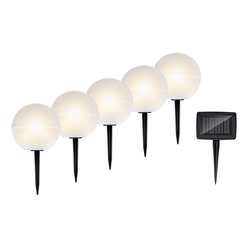 Grundig - KIT 5x LED RGBW  Solcellslampa LED/3,2V IP44