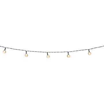 Grundig - LED Ljusreglerad solcell kedja 50xLED/8 funktioner 9,35m IP44 varm vit + fjärrkontroll