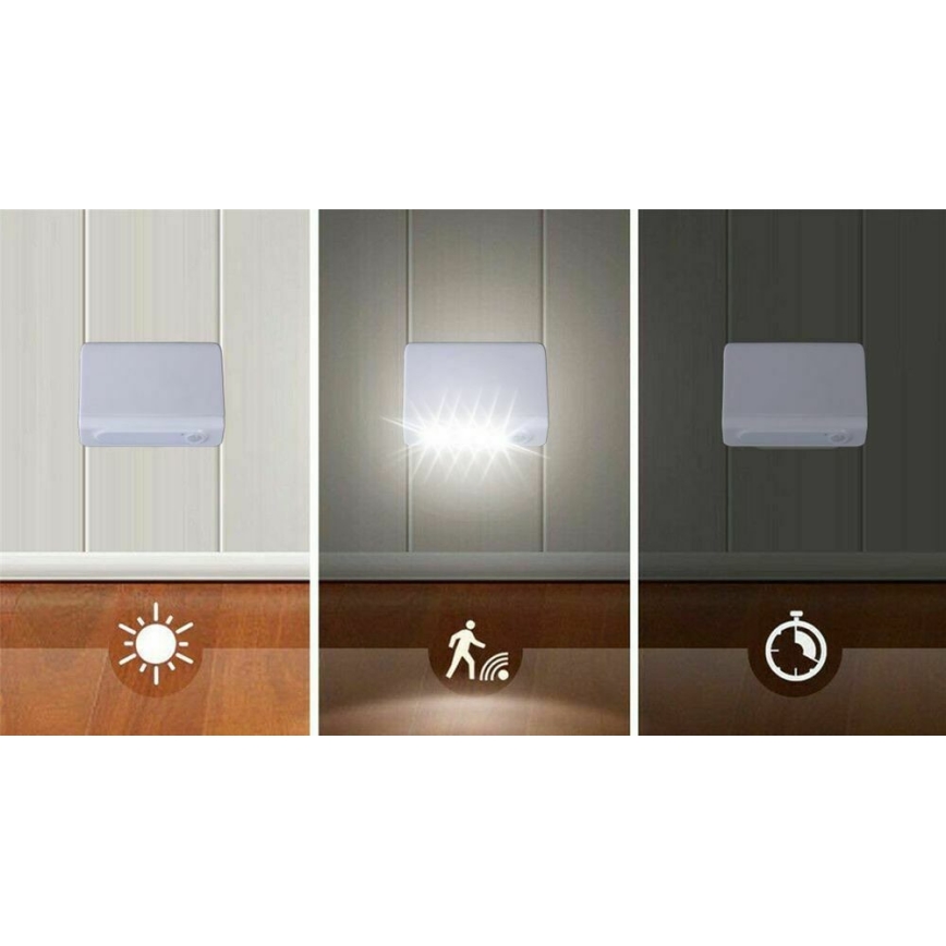 Grundig - LED nattlampa med sensor  LED/3xAAA