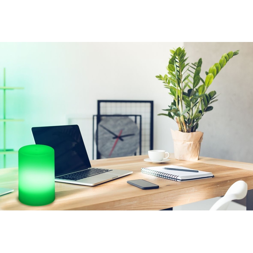Grundig - LED RGB ljusreglerad bordslampa  LED/3xAAA + fjärrkontroll 