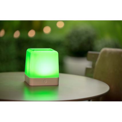 Grundig - LED RGB solcellslampa LED/3,7V