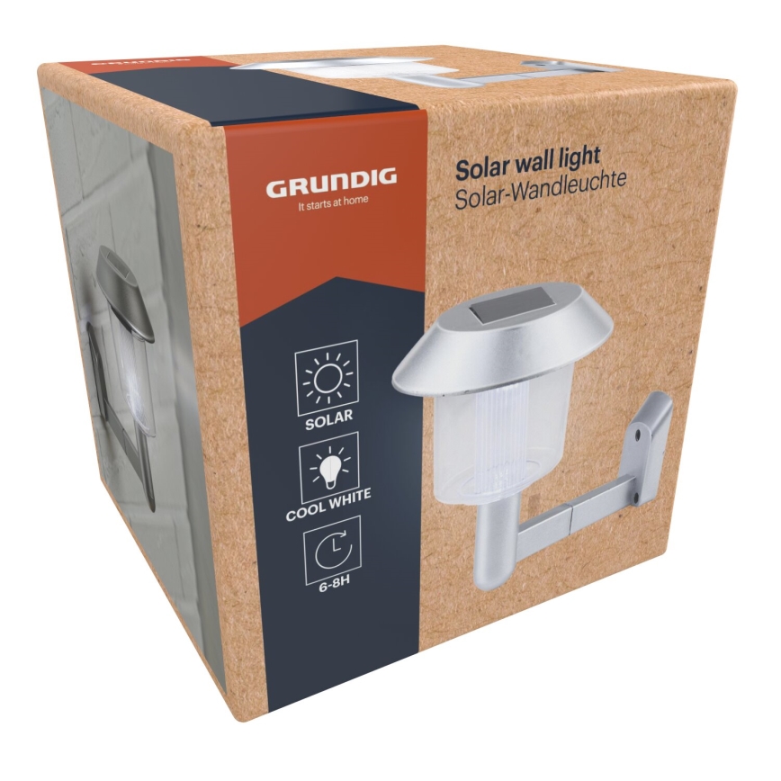 Grundig - LED solcell väggbelysning LED/1,2V