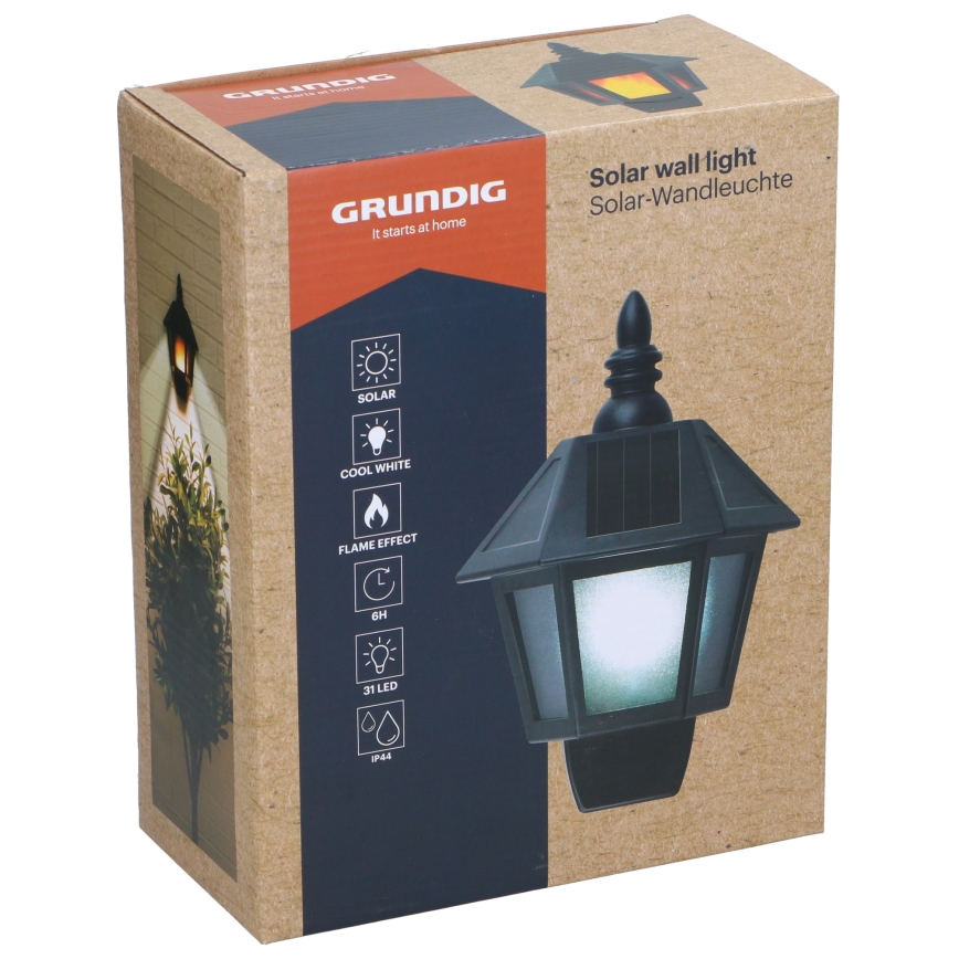 Grundig - LED solcell väggbelysning LED/1,2V IP44