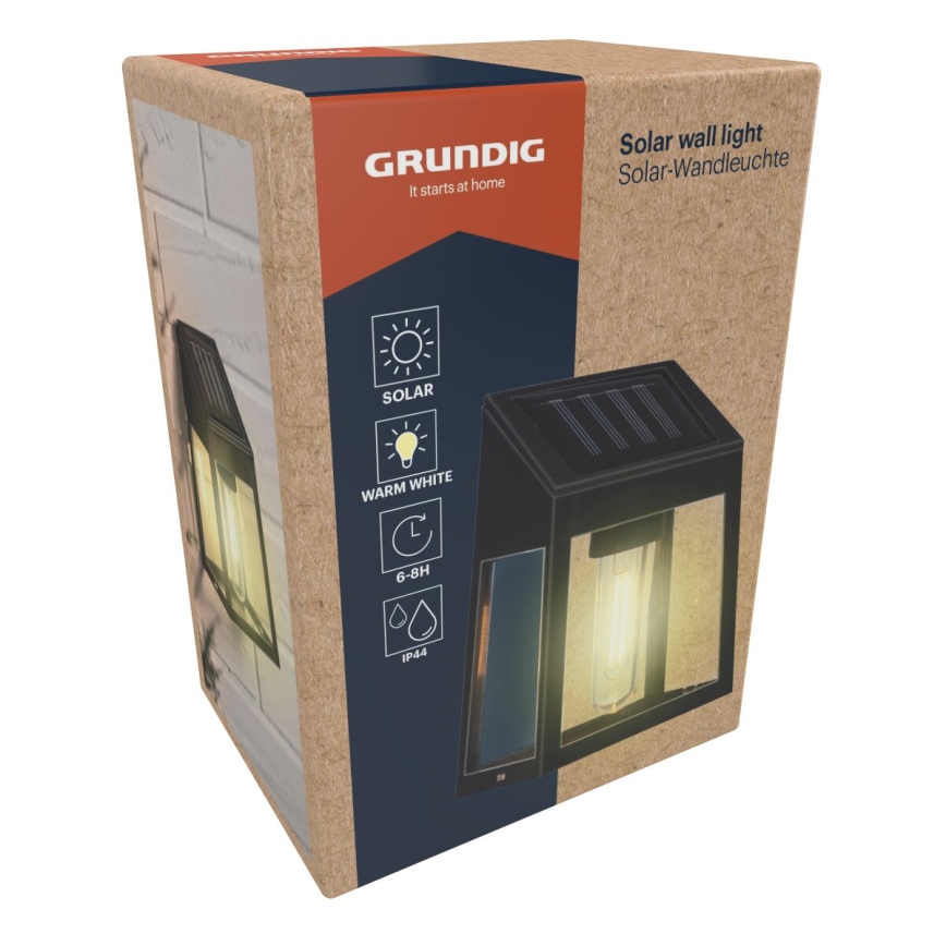 Grundig - LED solcell väggbelysning LED/1,2V IP44